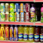 Children at Stretch-n-Grow learn how much sugar is contained in these drinks
